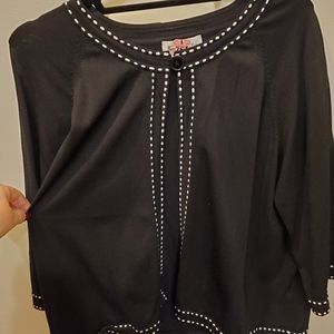 Black & White lightweight knit jacket Sz 14/16